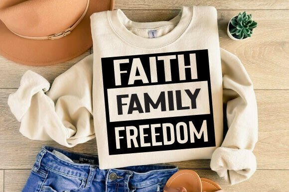 Faith Family Freedom SVG Graphics