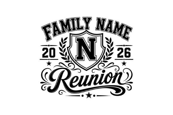 Family Reunion Monogram SVG for T-Shirt Graphics