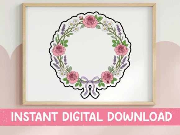 Floral Wreath Frame SVG: Graphics & T-Shirt Design Review
