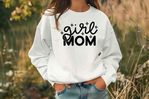 Girl Mom SVG: Graphics for T-Shirt Designs