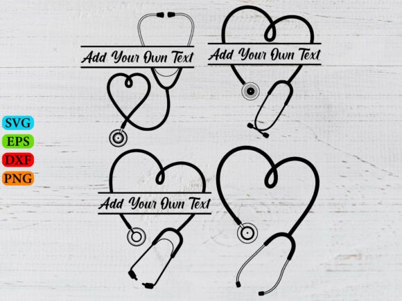 Heart Stethoscope Monogram Frame Nurse Review