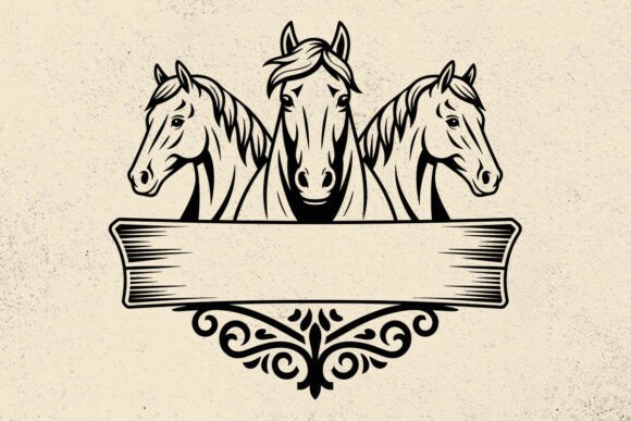 Horseshoe Split Name SVG T-shirt Design Graphics for Crafts