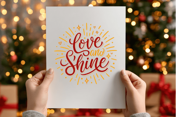 Love and Shine Lettered Design Graphics