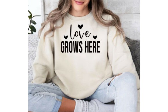 Love Grows Here: Graphics & T-Shirt Designs for Publishing