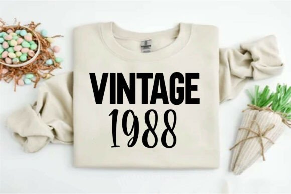 Vintage 1988 Graphics for T-Shirt Designs